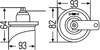 HELLA 728-831 - Korna - Uni Bm