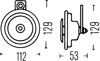 HELLA 768-551 - Korna - Mercedes Universal