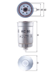 MAHLE KC80 - Yakit Filtresi - Vw Passat-a4