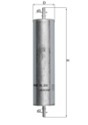 MAHLE KL232 - Yakit Filtresi - Bmw Frelander 1
