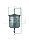 MAHLE KL257 - Yakit Filtresi - Volvo Volvo S60/s80/v70/xc60/xc90