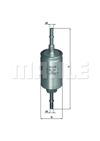 MAHLE KL458 - Yakit Filtresi - Ford Fiesta Fusion