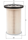 MAHLE KX342 - Yakit Filtresi - Vw Passat-tiguan-q3
