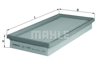 MAHLE LX1143 - Hava Filtresi - Fiat Egea/doblo/idea/ G.punto Ii/stilo/bravo