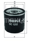 MAHLE OC1252 - Yag Filtresi - Fiat Ducato/transit V-347/48/362/63/boxer Iii