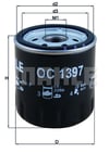 MAHLE OC1397 - Yag Filtresi - Fiat Egea/500l/500x/giulietta/boxer Iv/expert Iv