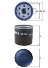 MAHLE OC1566 - Yag Filtresi - Renault Latitude/megane Iii-iv/fluence/talisman/laguna Iii/duster Ii/juke/note