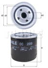 MAHLE OC269 - Yag Filtresi - Japon Accord (cf, Ch) Euro