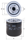 MAHLE OC288 - Yag Filtresi - Fiat Chreysler 300 C-jeep Grand Cheeroke Iii