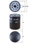 MAHLE OC298 - Yag Filtresi - Bmw Land Rover - Discovery Ii