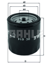MAHLE OC614 - Yag Filtresi - Fiat Freemont-alfa Giulia/jeep Cherooke-compass