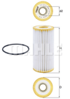 MAHLE OX1217D - Yag Filtresi - Vw A3-a4-a5