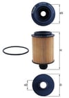 MAHLE OX553D - Yag Filtresi - Fiat Doblo-linea-punto-bravo-alfa 159 Astra J