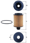 MAHLE OX559D - Yag Filtresi - Opel Astra J Insignia A Corsa D Meriva B Aveo T300