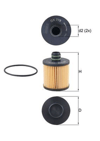MAHLE OX779D - Yag Filtresi - Fiat Egea/doblo/freemont/500/ducato/giulietta/vitara (ly) 1.6 Ddis 15- : Sx4 S-cross (jy) 1.6 Ddis 14-
