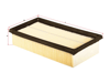 SAKURA A-1076 - Hava Filtresi - Japon Colt (z3) : Smart 454 04-12