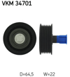 SKF 34701 - V Kayis Gergi Rulmani - Fiat Ducato Iii/boxer Iii/jumper Iii-transit V347