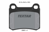 TEXTAR 2068701 - Fren Balatasi Arka - Mercedes W124