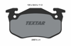 TEXTAR 2097401 - Fren Balatasi Arka - Psa 106/205gti/206/saxo/xsara