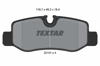 TEXTAR 2210101 - Fren Balatasi Arka - Mercedes W447