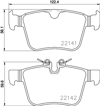 TEXTAR 2214101 - Fren Balatasi Arka - Bmw Land Rover Range Rover Discovery Sport Evoque