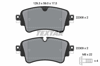 TEXTAR 2230801 - Fren Balatasi Arka - Vw A4-a5-q5-q7