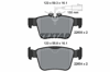 TEXTAR 2260501 - Fren Balatasi Arka - Fiat Alfa Romeo Giulia/stelvio