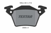 TEXTAR 2302001 - Fren Balatasi Arka - Mercedes Vito.108,110.d - 108,110,112.cdi - V.200,220,230,280