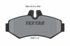 TEXTAR 2302101 - Fren Balatasi Arka - Mercedes W901-902-903 Sprinter -lt 35