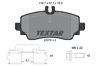 TEXTAR 2307003 - Fren Balatasi Ön - Mercedes W168-414