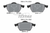 TEXTAR 2339201 - Fren Balatasi Ön - Vw Golf4-golf5-jetta-bora-polo-a3-leon
