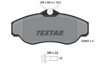 TEXTAR 2345201 - Fren Balatasi Ön - Bmw Land Rover Range Rover Discovery Ii