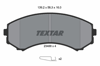 TEXTAR 2348801 - Fren Balatasi Ön - Japon Pajero-grandis-