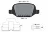 TEXTAR 2360102 - Fren Balatasi Arka - Fiat Fiat 500/panda/punto