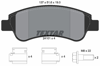 TEXTAR 2410101 - Fren Balatasi Ön - Psa Partner / Berlingo/c4/307/301/ Boxer Iii