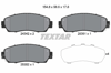 TEXTAR 2434201 - Fren Balatasi Ön - Japon Cr-v-crosstour