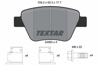 TEXTAR 2456301 - Fren Balatasi Arka - Vw Caddy-golf6-jetta-a3