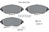 TEXTAR 2473803 - Fren Balatasi Ön - Vw Golf7-passat-tiguan-a3-leon-octavia