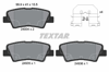 TEXTAR 2493401 - Fren Balatasi Arka - Kore Accent