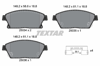 TEXTAR 2503401 - Fren Balatasi Ön - Opel Astra J Mokka Mokka X Cruze Zafira C Trax