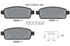 TEXTAR 2509602 - Fren Balatasi Arka - Opel Astra J Mokka Zafira C Cruze Trax