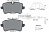 TEXTAR 2521402 - Fren Balatasi Arka - Vw A6-a7-a8