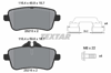 TEXTAR 2521501 - Fren Balatasi Arka - Mercedes W166-176-117-slk172