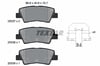 TEXTAR 2533701 - Fren Balatasi Arka - Kore Accent Blue/i10/i40/elantra/ioniq/tucson/rio/soul/ceed/rio/auris/corolla 2013-20