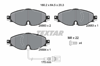 TEXTAR 2568301 - Fren Balatasi Ön - Vw Golf7-a3-leon-passat