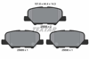 TEXTAR 2568801 - Fren Balatasi Arka - Japon Asx (ga) : Outlander (gf) 12- : Mazda 6 (gj) 13-15