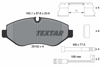 TEXTAR 2919202 - Fren Balatasi Ön - Vw Crafter-sprinter