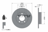 TEXTAR 92082503 - Fren Diski Arka - Vw Golf4-bora-a3-toledo-polo