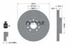 TEXTAR 92120505 - Fren Diski Ön - Vw Passat-golf5-golf6-golf7-caddy-a3-leon