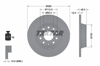 TEXTAR 92140803 - Fren Diski Arka - Vw Golf5-golf6-jetta-passat-a3-leon